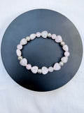 Rose Quartz Heart Bead Bracelet
