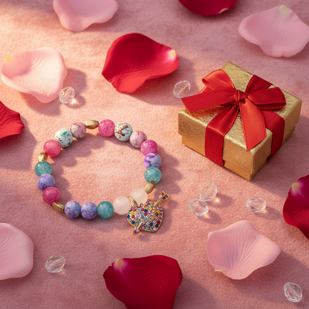 Cupid's Arrow Charm Bracelet - Lifestyle Shot
