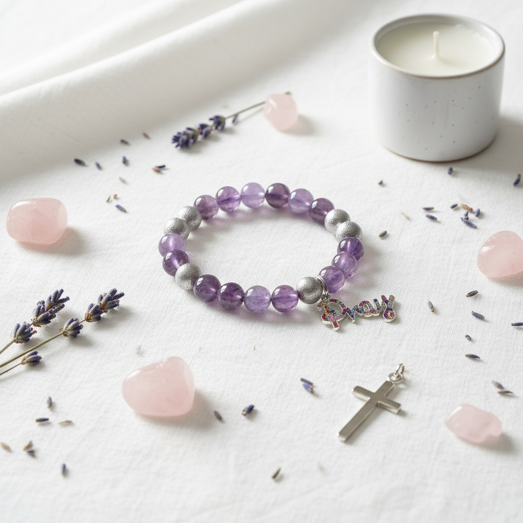 Faith & Grace Charm Bracelet - Lifestyle Shot