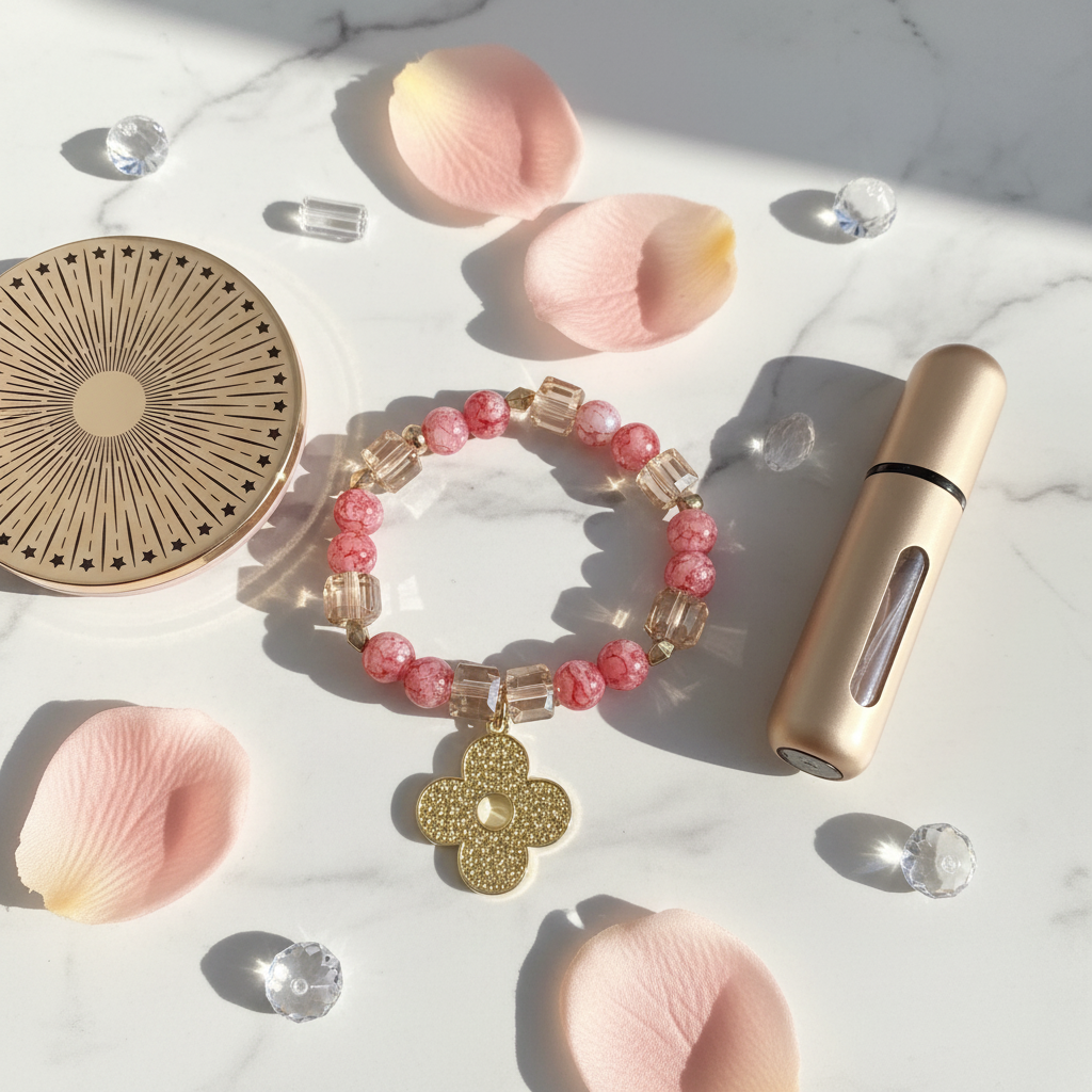 Flower Power Charm Bracelet - Lifestyle Shot