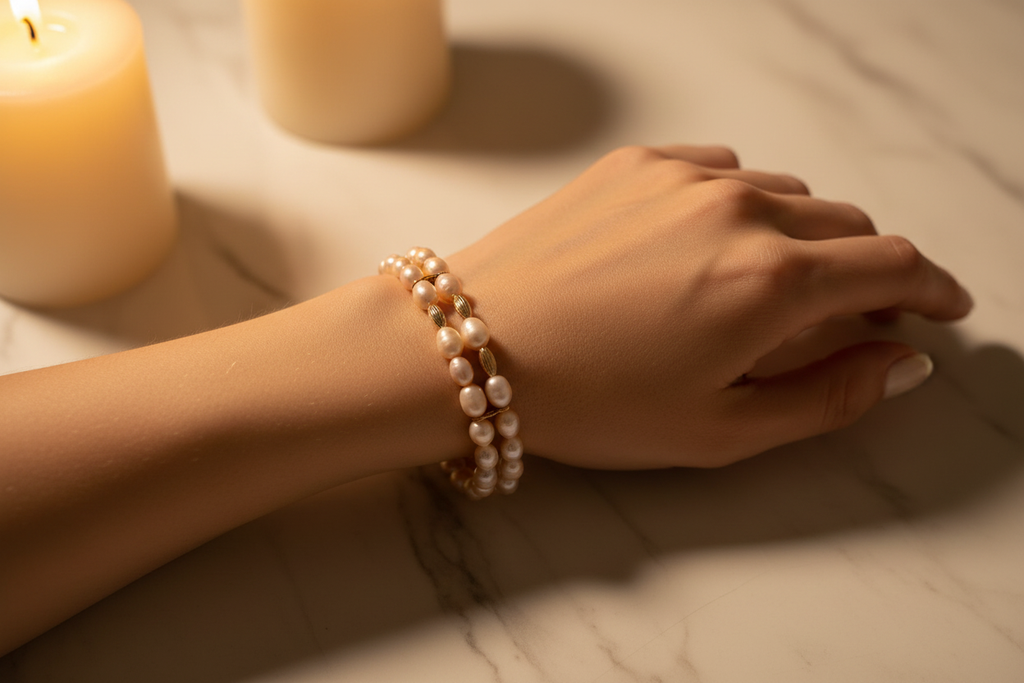 Freshwater Pearl Worn