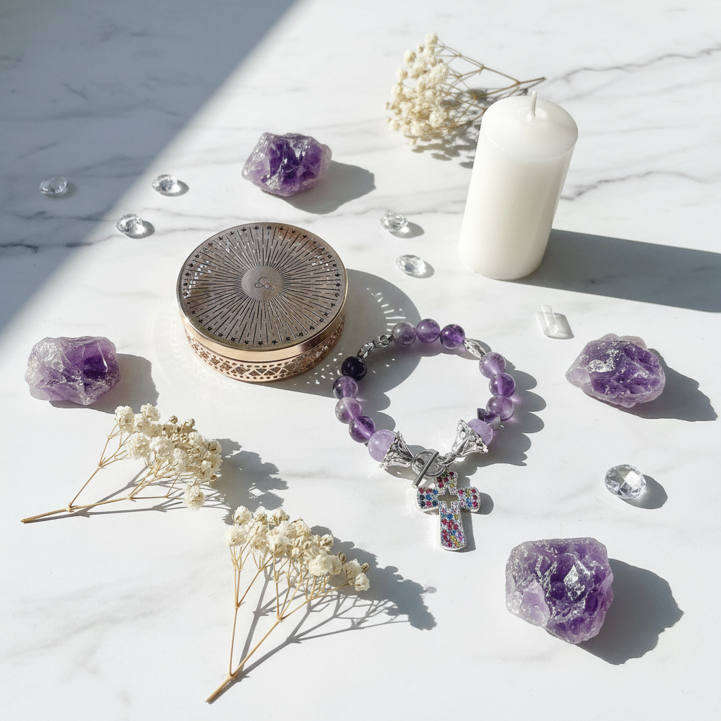 Holy Grace Charm Bracelet - Lifestyle Shot