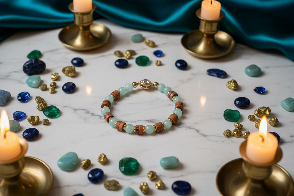 Jasper Aqua Agate Flat Lay