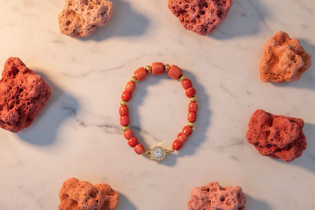 Mixed Coral Flat Lay
