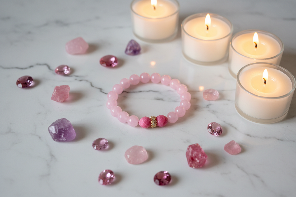 Pink Jade Flat Lay